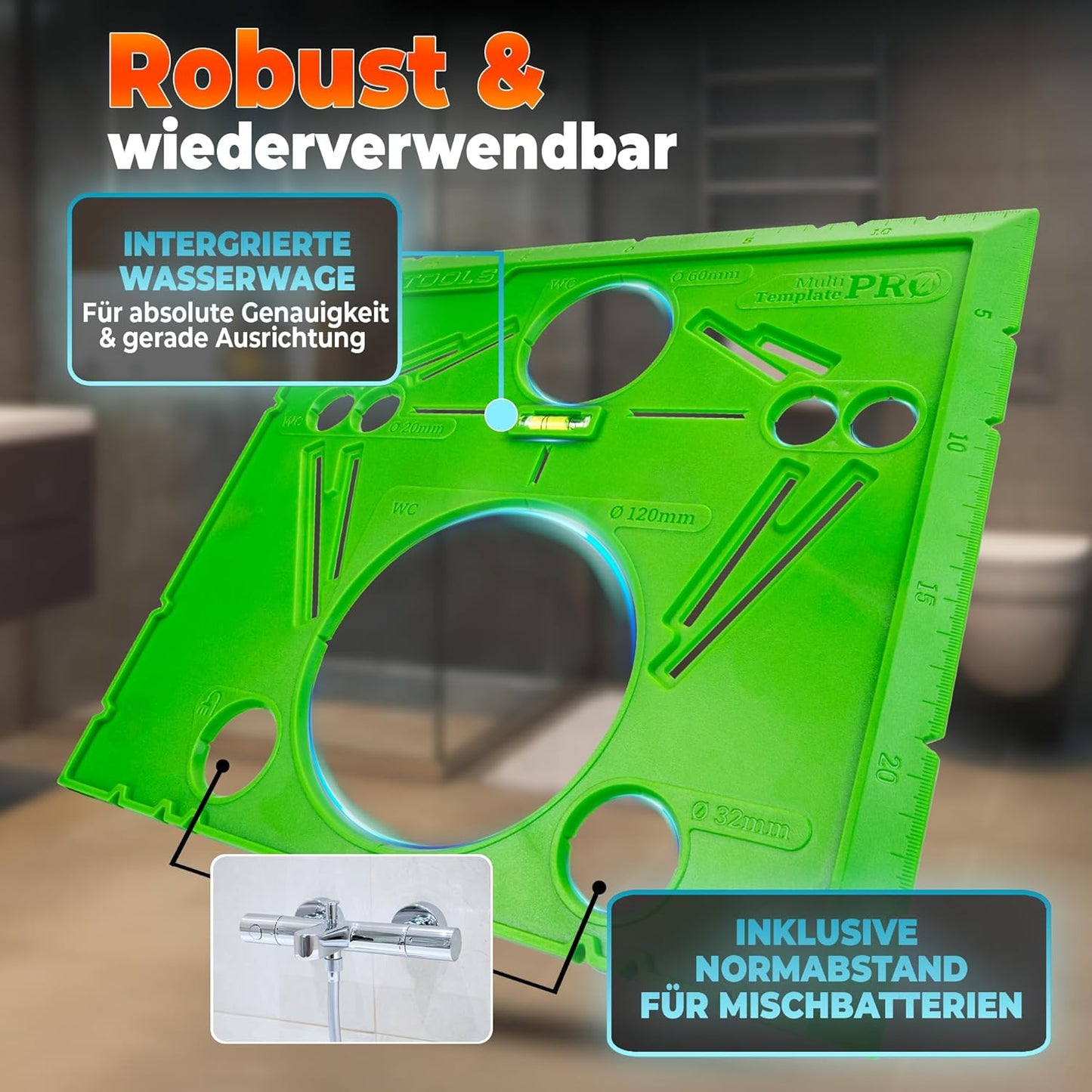 Anzeichenschablone Wand-WC