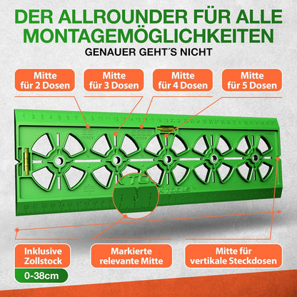 Bohrschablone Steckdose